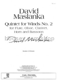 Quintet for Winds No. 2 (Flute, Oboe, Clarinet, Horn and Bassoon)